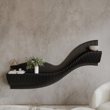 Stylish wooden shelf