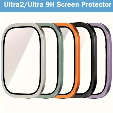 5PCS Ultra2/Ultra 9H Glass Screen Protector for Apple Watch, Easy Installation, Random Colors, 49mm Compatible, No Battery Required