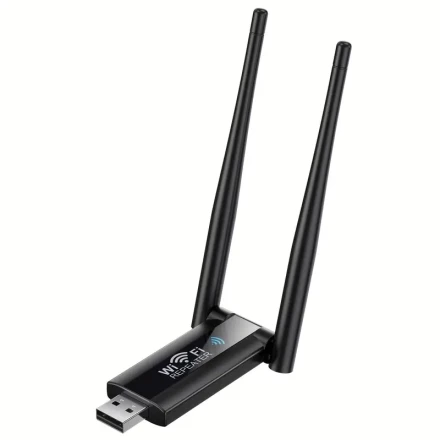 1pc High Gain Dual Band USB WiFi Adapter 300Mbps, Portable 2.4G Signal Booster for Laptops and Desktops, Plug and Play, USB-Powered, ≤36V Operating Voltage, Wi-Fi Enabled, No Battery Required