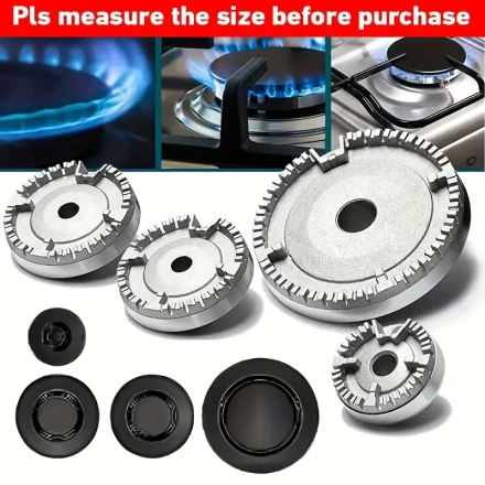 4pcs Concave Fire Extinguishing Cover + 4pcs Fire Splitter Set Sabaf Oven Burner Cover sabaf Gas Stove Burner Gas Stove Accessories Stove Burner Oven\Gas Stove Sabaf Burner Concave Set