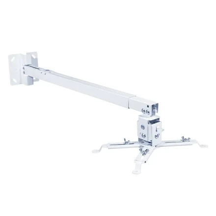 Stainless Steel Projector Mount, Ceiling Mounted, Adjustable 43CM-65CM Projection Lamp Holder, with Telescopic Arm, for Home Theater