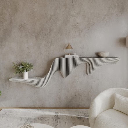 Stylish wooden shelf