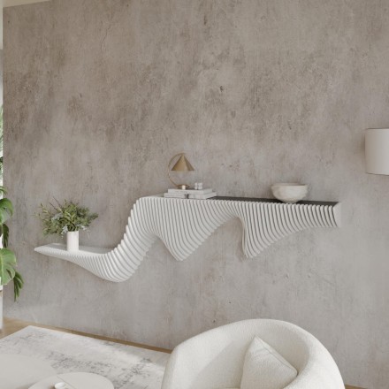 Stylish wooden shelf