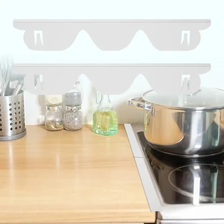 2ps Stainless Steel Stove Gap Covers (2pcs) - Heat Resistant and Easy to Clean Gap Fillers for Stove to Counter, Oven Gap Cover, Stove Side Guard Trim Kit Without Battery Suitable for Christmas Halloween parties
