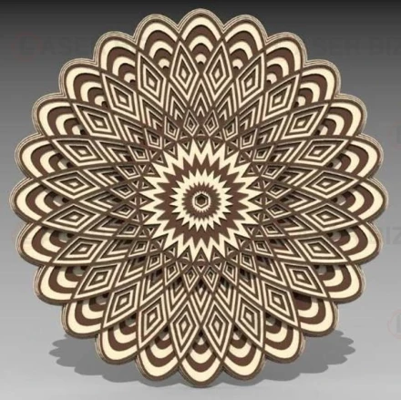 Wall Art Layered 3D Mandala