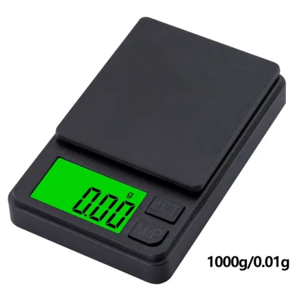 HOTU 1pc Pocket Scale, Digital Scale Pocket Scale, Digital Gram Scale, Ounce/Grain Scale, Jewelry Scale With Backlit LCD, Mini Scale, Great For Travel, Portable Kitchen Scale, Food Baking Scale