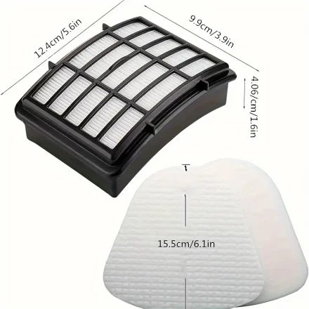 5pcs Compatible Shark Vacuum Filter Replacement Parts for Navigator Lift-away NV350 NV351 NV352 NV355 NV356E NV360 UV440 UV540 CU500,XFF350 XHF350 (Not suitable for ZU550 60) 1pc+2pcs Foam+2pcs Felt