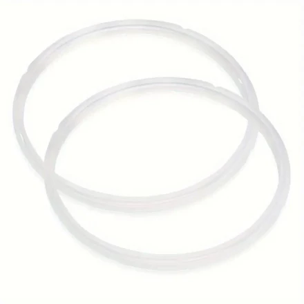 2pc Silicone Sealing Ring For Instant Pot - Food-Grade Rubber Gasket For 6/5Qt Pressure Cooker - Kitchen Cooking Tools