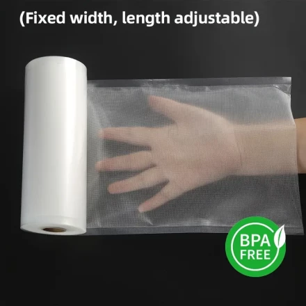 3m Vacuum Seal Roll for Extended Food Preservation – Customizable Length, 25x300cm (9.84x118.11in), Ideal for Sous Vide, Freezer Storage, and Bulk Food Saver, Retains Flavor and Quality Longer, Transparent PE+PA Material, Perfect for Home and Commercial K