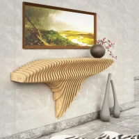 Parametric wall-mounted shelf