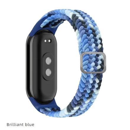 Adjustable Nylon Braided Strap for Mi Band 9/8/7/6/5/4/3 - Elastic Wristband for Xiaomi Smartwatch