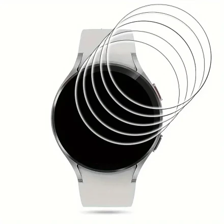 3/5pcs Watch Protector - 9H Tempered Glass Screen Protector for SamSung for Galaxy Watch 6/Watch5 Pro/Watch 5/4 45mm/44mm/40mm, HD Clear Screen Protective Film Anti-Scratch and Bubble Free