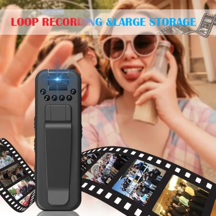1pc Ultra-Compact USB Rechargeable Camera - Ideal for Sports, Cycling & Outdoor Adventures, SD Card Not Included - Perfect Gift For Friends (not Including SD Card, Need To Purchase Separately)without charger removde