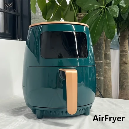 Electric Air Fryer, 4.5L Large Capacity, Multi-Functional Oven, 1400W, 220-240V European Standard, PP Material, No Battery, with European Plug for Home Kitchen Baking and Frying
