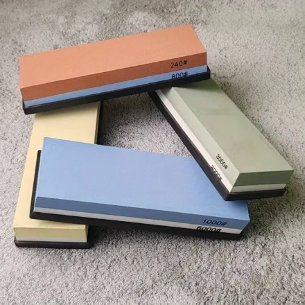 Professional Double-sided Sharpening Stone, Anti Slip Base Kitchen Tools, Uncharged Sharpening System