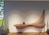 Parametric wall-mounted shelf