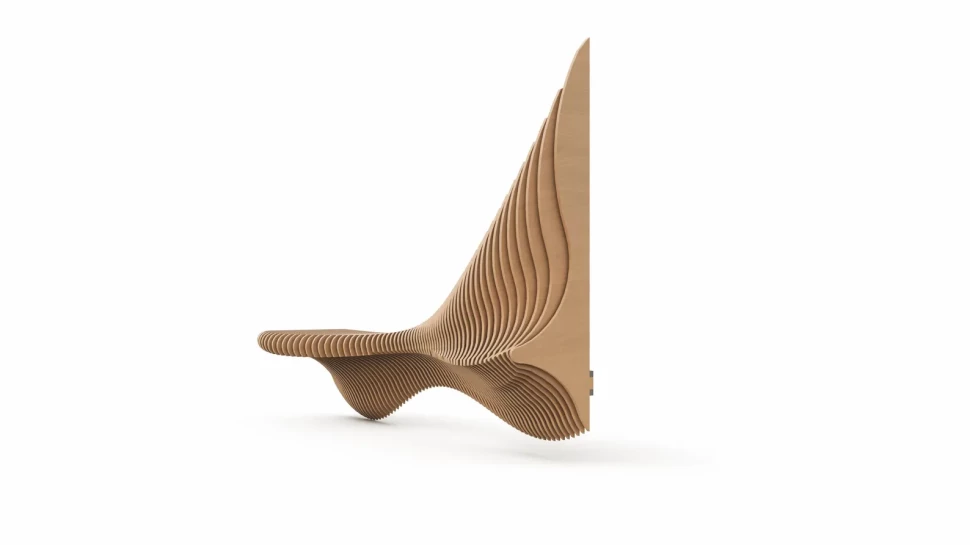 Parametric wall-mounted shelf
