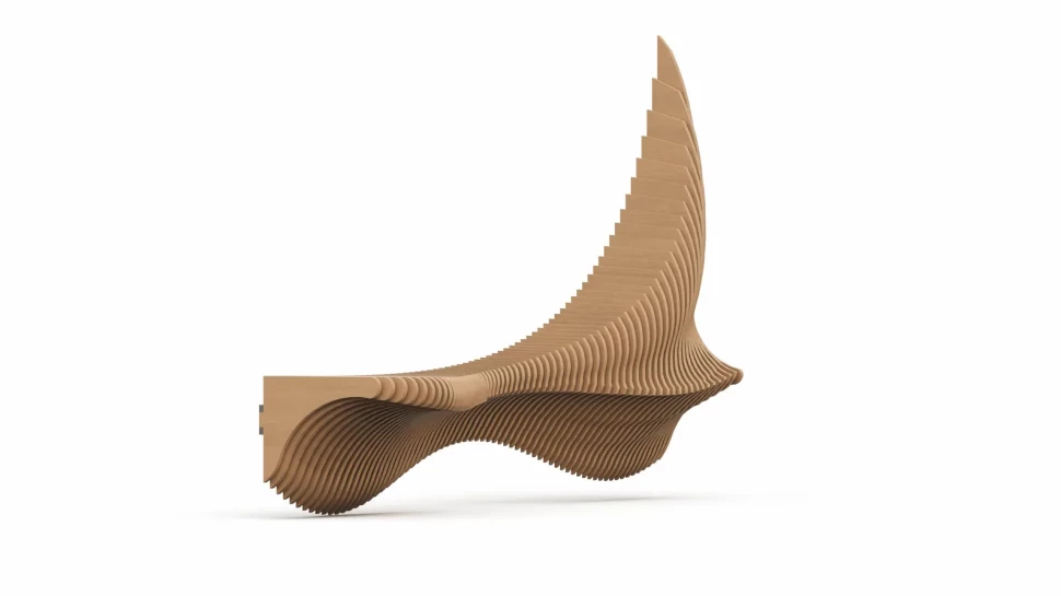 Parametric wall-mounted shelf