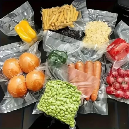 A Total of 150 Food Storage Bags in Three Sizes, Ideal Vacuum Seal Bags for Home Use.