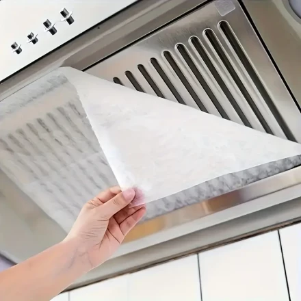 12pcs of Kitchen Range Hood Oil-Proof Cover Oil-Proof Stickers, No-Clean Oil-Absorbing Film, Oil-Absorbing Paper Filter, Disposable Side Oil-Absorbing, Kitchen Supplies
