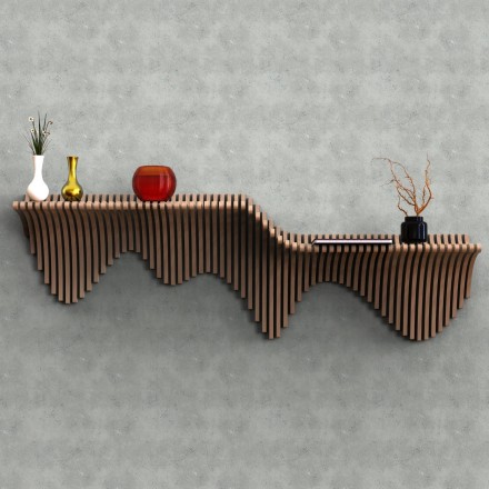 Parametric wavy shelf