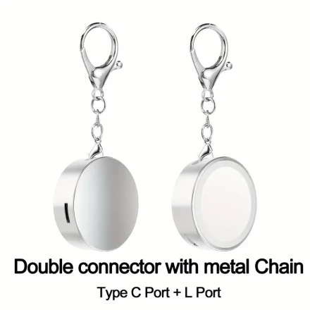 Metal Magnetic Charger Smartwatch Charger Portable for Apple Watch 9 8 7 6 Type C L Double Port Charging for iWatch 1-9 Ultra