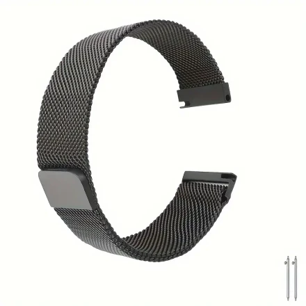 20mm22mm Quick Release Strap Metal Milan Mesh Ring with Magnetic Buckle Stainless Steel Strap
