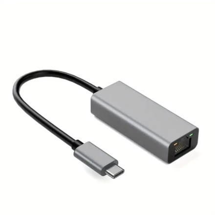 USB-C to Ethernet Adapter, USBC to RJ45 Lan Adapter, Gigabit Cat Network Cable Converter to Type C for Mac,MacBook Pro/Air,iPad 10th,Dell XPS,Chromebook,Surface,Samsung Galaxy Tab