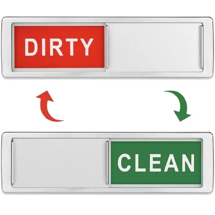 1 pack Strong Non-Scratching Dishwasher Magnet with Push-Button Clean/Dirty Indicator - Never Guess Again!