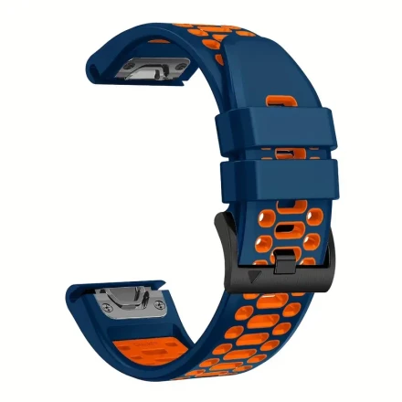 Quick-Fit Silicone Sport Band for Garmin Fenix 8, E, 7X, 6X, Solar, Tactix 7, Epix Pro Gen 2 - Breathable & Waterproof Watch Strap, Fits 51mm/47mm Models