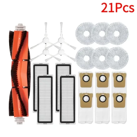 Xiaomi Mijia Omni 2 Accessories Kit, C102CN, B101CN, B116, X10+, X20+ Replacement Parts, Main Brush, HEPA Filter, Mop, Dust Bag - Uncharged, No Battery