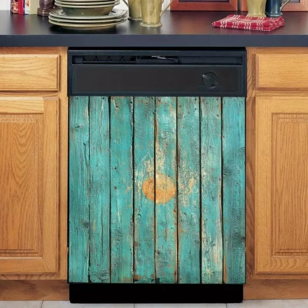 Kitchen Decor Dishwasher Replacement Decoration Kit - Magnets and Covers for Refrigerator Doors, Magnetic Decals for Home Appliances