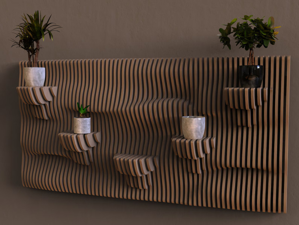 Stylish shelf for plants