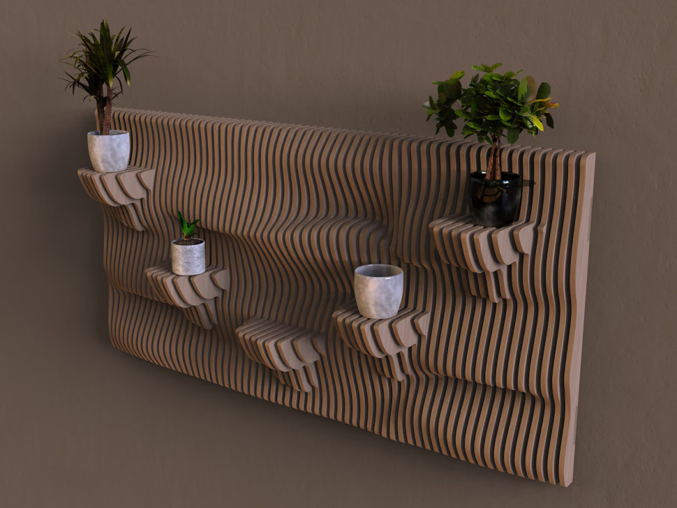 Stylish shelf for plants