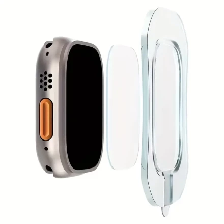 High-definition tempered glass film for iWatch Ultra 49mm, scratch-resistant and easy-to-install tempered screen protector