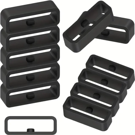 5pcs Rubber Replacement Watch Band Strap Loops Silicone Watch Band Holder Watch Strap Keeper Smartwatch Band Retainer Loop Watch Fastener Rings
