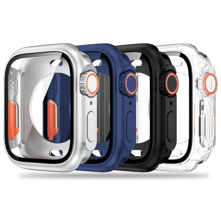 4pcs Case for Apple Watch Series 10 9 8 7 6 5 4 SE 46mm 42mm Screen Protector Case