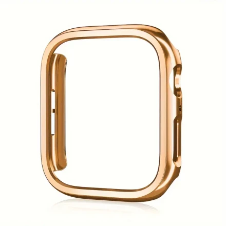 Protective Cover For IWatch 45mm 41mm 38mm 42mm 40mm 44mm Plated Cover Hard Bumper Case Frame [No Screen Protector] For IWatch SE 9 8 7 6 5 4 3 Case