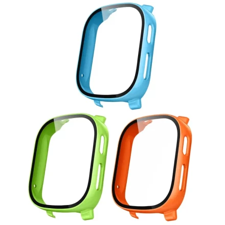 3pcs Protect Screen case XPLORA X6 Games for Youngsters, Hard PC Scratch protection case XPLORA X6 Games, blue/Green grass/orange