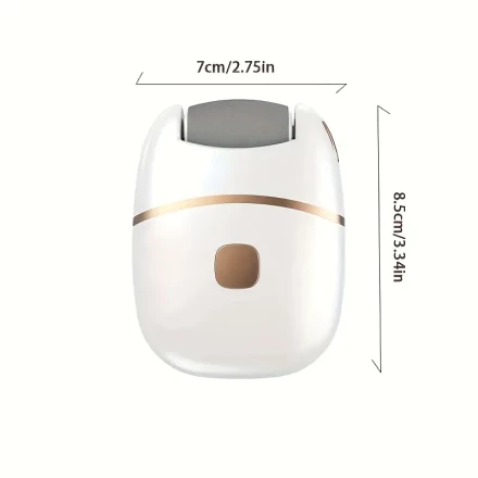Foot Grinder with 3 Replaceable Grinding Heads, USB Charging, Can Care for Hard Calluses and Dry Skin on the Soles of the Feet, Small Size, Convenient to Carry, Grinding Heads Can Be Removed and Cleaned