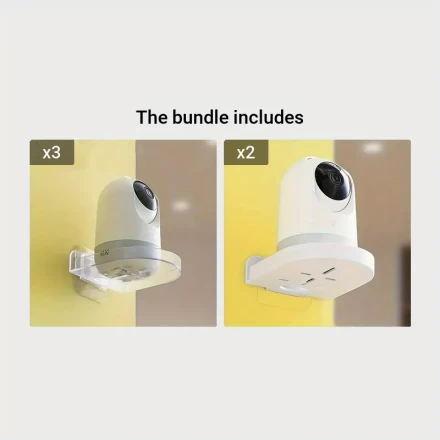 1 Wall-mounted Camera Bracket, Adhesive Without Drilling, Household Storage Rack, Fixed Monitoring Rack Tray