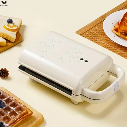Ougui Electric Baking Pan Sandwich Machine Portable Safety Kitchen Small Household Appliances Appropriate Capacity Small And Portable Suitable for Kitchen And Living Room Stalls, Etc.