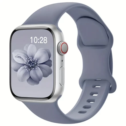 Sport Silicone Band Compatible with Apple Watch Bands 40mm 38mm 41mm 42/mm 44mm 45mm 46mm 49mm Women Men,Soft Wristband Waterproof Replacement Sport Strap for iWatch Bands Series 10 9 8 7 6 5 4 3 2 1 SE Ultra2