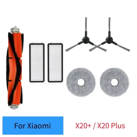 Xiaomi Robot Vacuum S20 X20 + X20 Plus Parts Accessories Main Side Brush Hepa Filter Mop Cloth Dust Bag Replacement