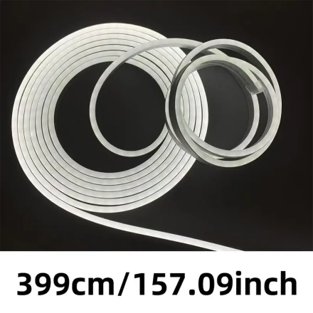 1pc LED CM White Flexible Strip Lighting, USB Powered Touch Control, Semi Flush Mount, Plastic Shade, Path Light Fixture for Bedroom, Kitchen, Staircase, Living Room Decor, DIY Shapeable Tape, 99.01cm to 4.99meter