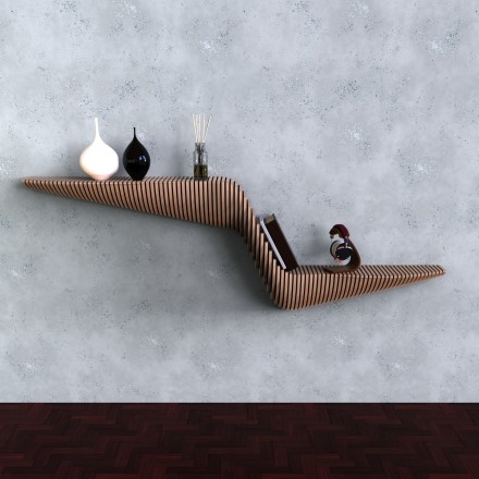 Two-tier stylish shelf