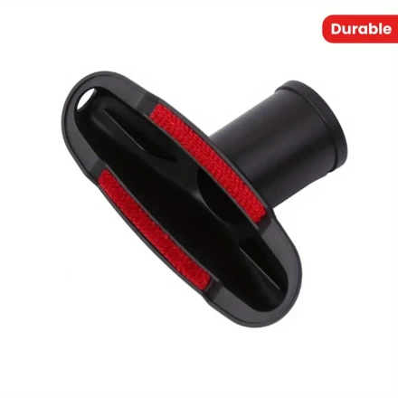 Versatile Vacuum Cleaner Attachment - 32mm Suction Nozzle Brush Head for Curtains, Sofas & Beds - Durable Plastic, Easy-Clean Design