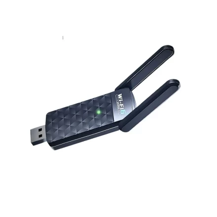 Dual-Band 2.4GHz/5GHz USB WiFi Adapter, with Dual Antennas, Wireless 5.3, WPA2-PSK/WPA3-PSK Encryption, Supports USB 3.0/2.0/1.1, for Windows Vista/XP/7/8/10/11, Linux, MAC OS 10.9-10.15