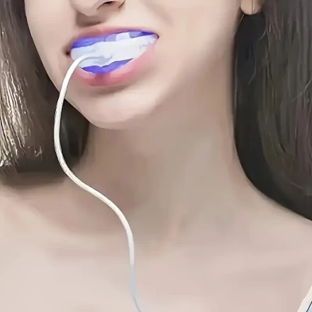 Blue LED Teeth Whitening Device, Portable, Home Use, Teeth Whitening Kit, Compact And Exquisite, Easy to Carry, a Good Helper for Teeth Beauty