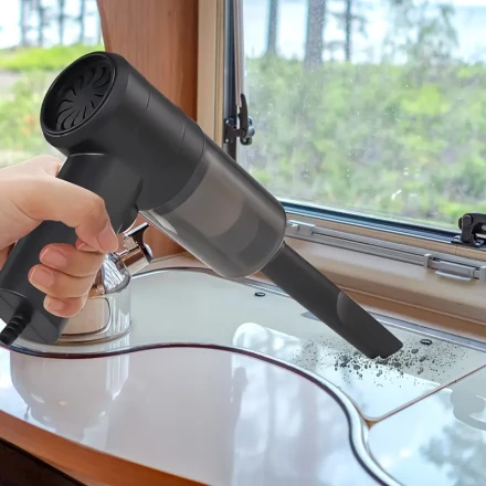 CHTU Compact Portable Handheld Vacuum Cleaner - Lightweight, Easy-to-Use, Ideal for Car, Office, Home, Kitchen | 36V Plug-In, ABS Body, Dust Blower & Suction Functionality, Car Cleaning Tool|Compact Vacuum|Lightweight Cleaner